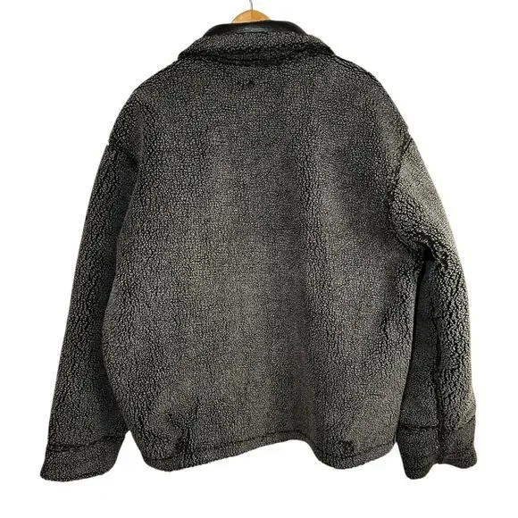 WILSONS B-3 Aviator Reversible Leather Sherpa Flight Bomber Jacket Black Medium - Picture 8 of 16